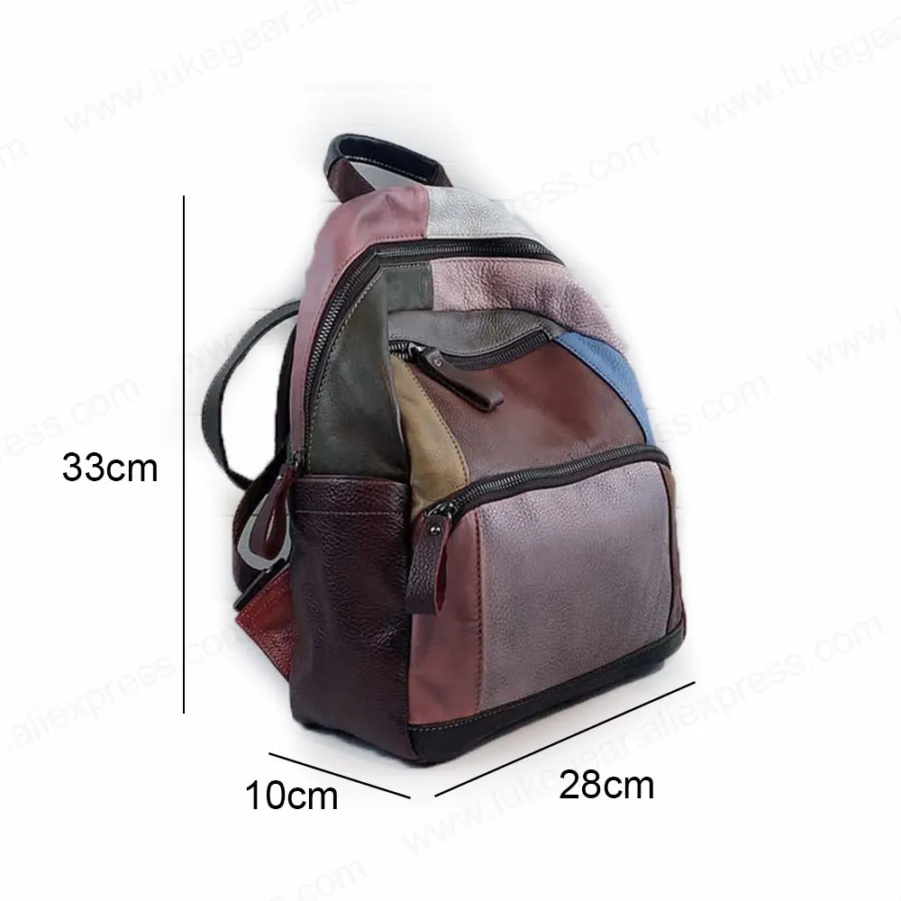 Lukegear, рюкзак из коровьей кожи, винтажный стиль, женские рюкзаки для девочек, школьные сумки, настоящий материал, высокое качество, сумка для улицы