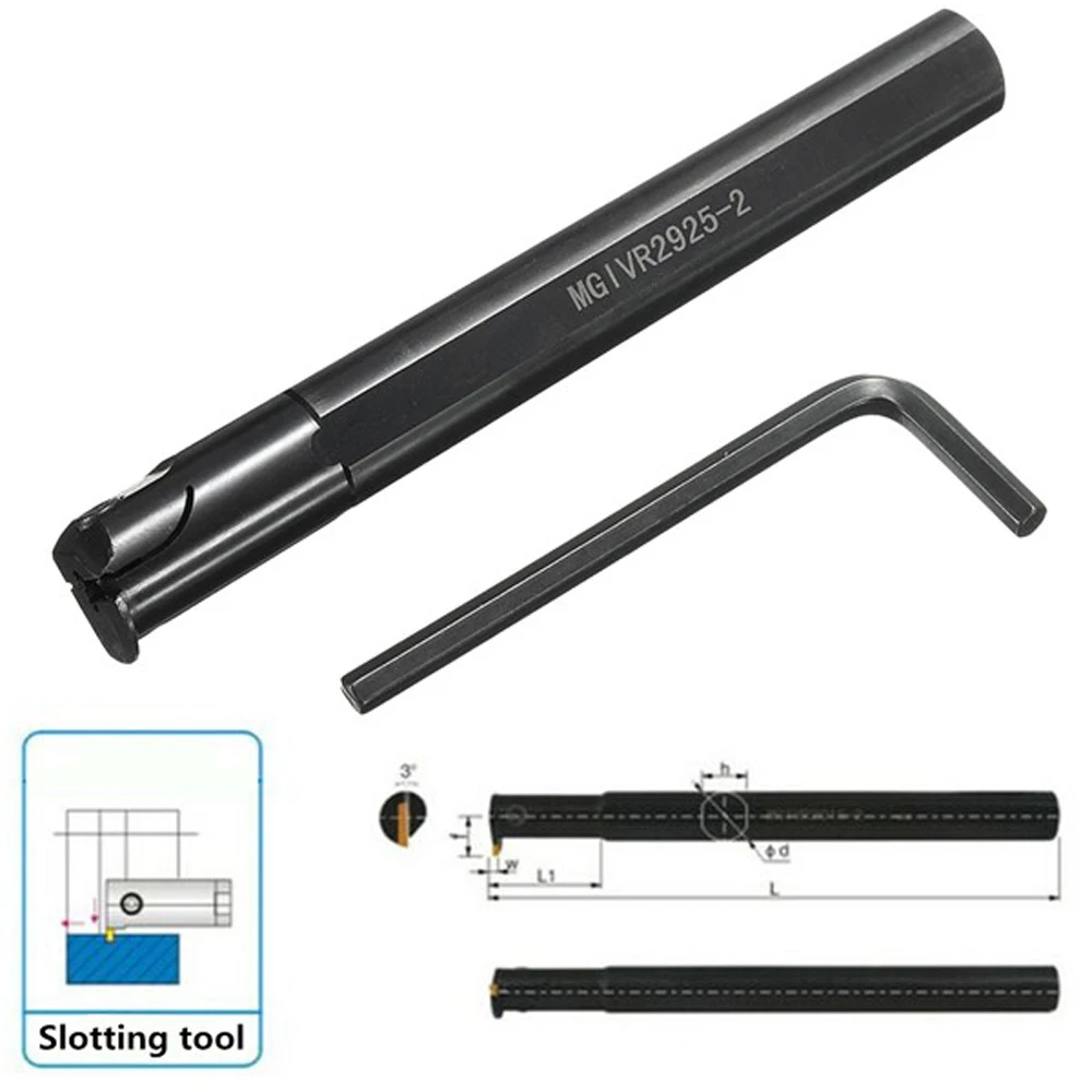 

MGIVR2925-2 Parting Grooving Cut-off Tool Holder for 2mm Width MGMN200-G Insert