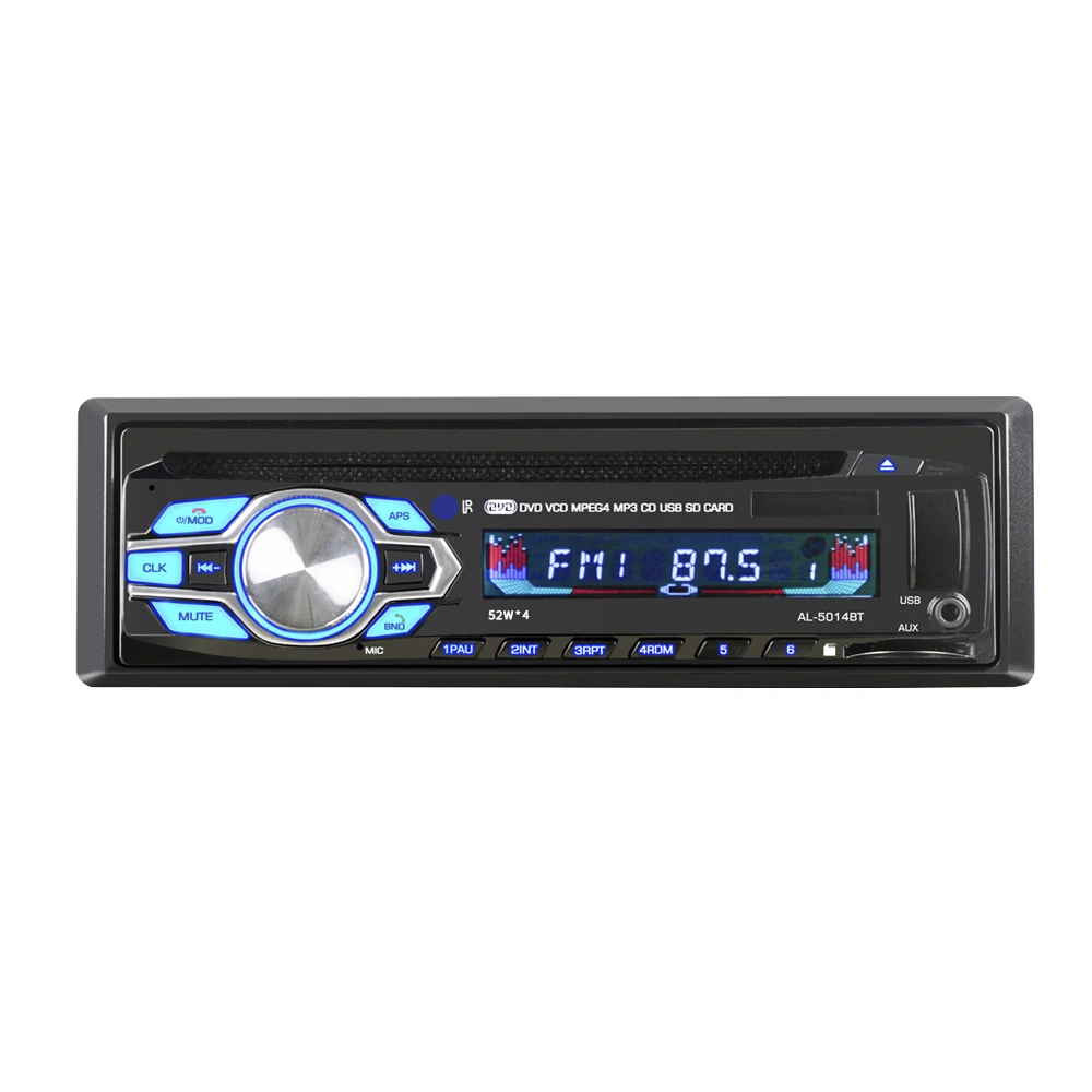 Автомобильный DVD плеер 1 Din 12 В автомобильный без рук Авторадио USB / SD/MMC/BT/AUX