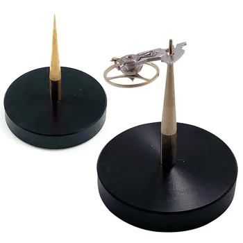 

For Watch Jeweller Adjust Beat Repair Durable Metal Needle Practical Tack Tool Balance Holder Professional Round Base Stand
