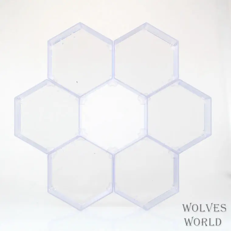 

Transparent Acrylic Organic Dustproof Box 6 Angular Hive Display Box Display Box Model Garage Kit Box