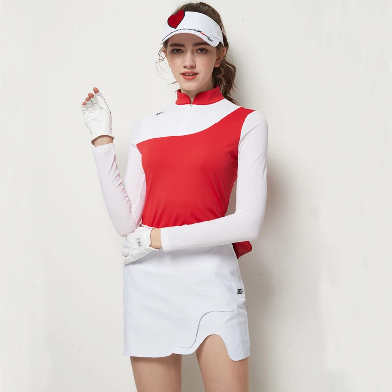 Blkte GOLF kobiety koszula przeciwsłoneczna lodowy jedwab z długim