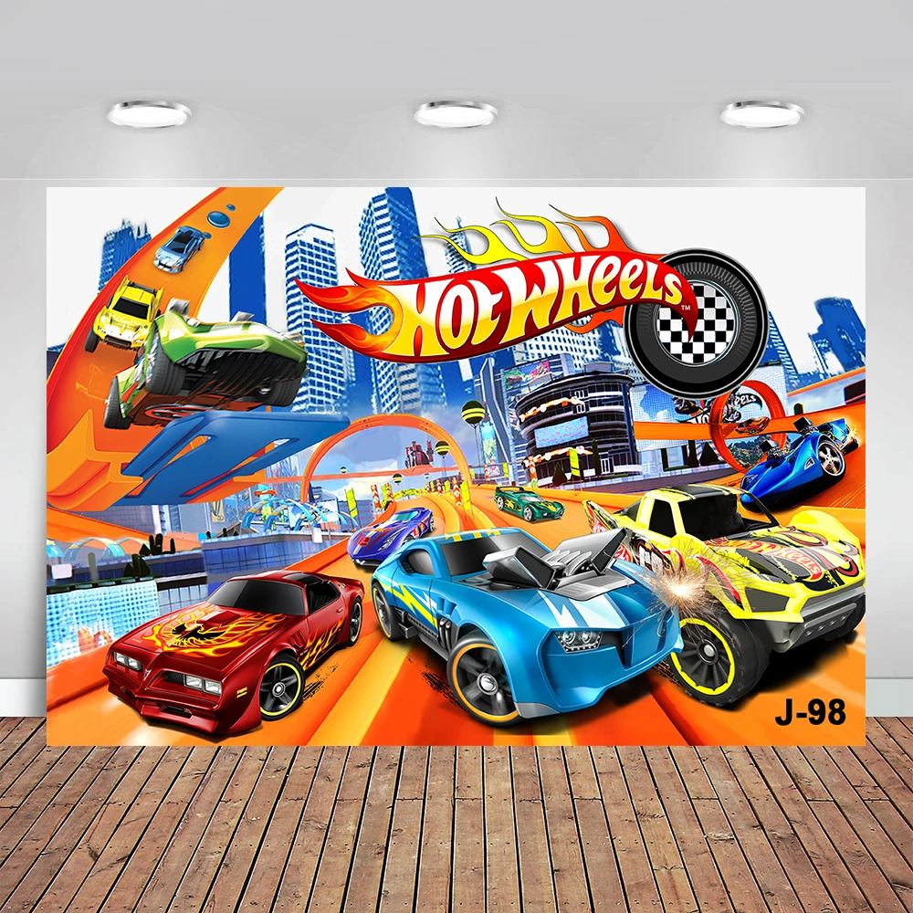 Hot Wheels Birthday Backdrop, Hot Wheels Decor, Hot Wheels Birthday