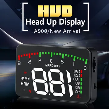 

HUD Head Up Display HUD Display Portable HUD Dashboard Navigation Auto A900 3.5 Inch Generic