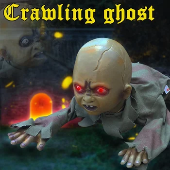 

Newly Scary Creeping Ghost Kids Decorations Haunted House Props for Halloween Party TE889
