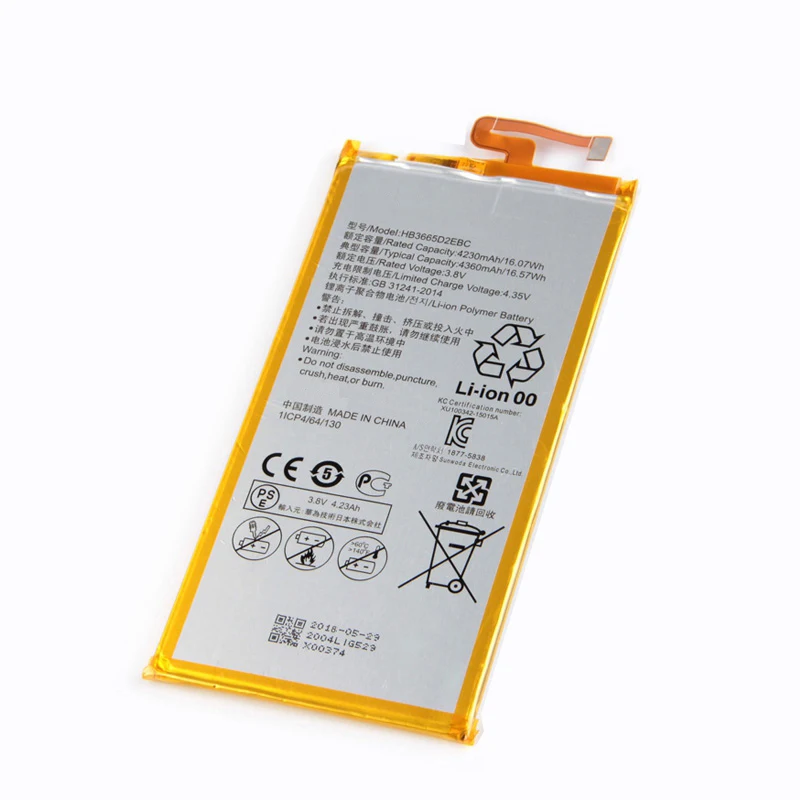 Сменный аккумулятор QrxPower 4230 мАч HB3665D2EBC для Huawei P8 MAX 4G W0E13 T40 P8MAX|Аккумуляторы
