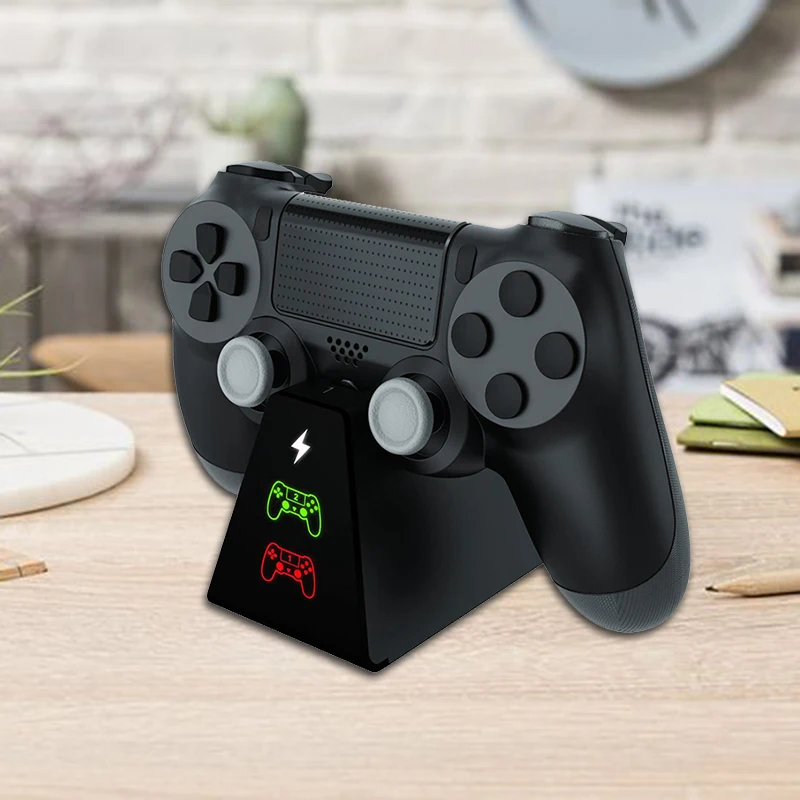 Для контроллера PS4 джойстик с ручкой USB зарядное устройство двойная быстрая