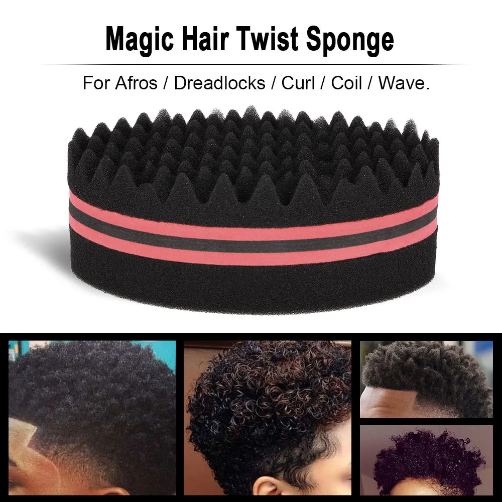 1Pc Oval Brush for Afros Dreadlocks Curl Coil Wave Double sided Hair