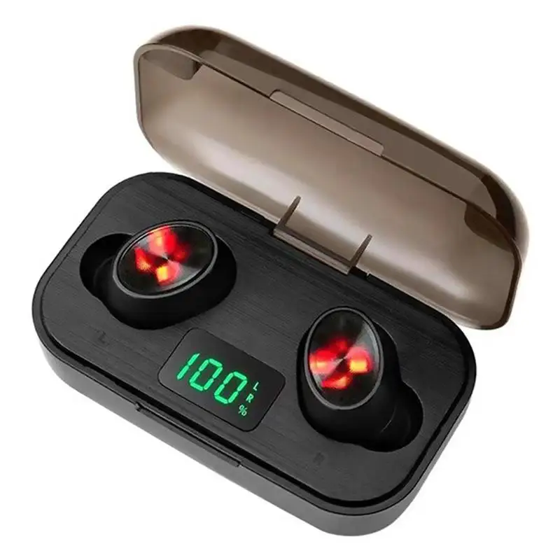 F6 Ture Wireless Bluetooth TWS Earbuds Stereo Wireless Earphone w 2000mah Charging Box Sport Mini Wireless Headset for Xiaomi