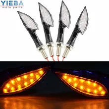 Аксессуары для мотоциклов, светильник указателя поворота, гибкий, 12 светодиодный, универсальный индикатор, лампа для Benelli BN600 BN302 TNT300 TNT600 BN