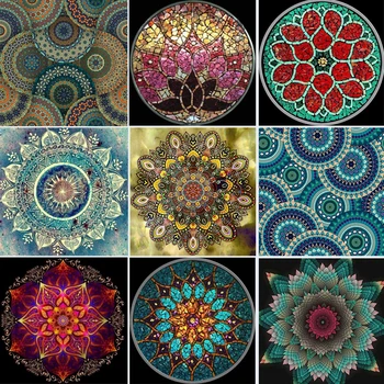 

5D Diy Geometric patterns round Diamond Painting Mandala Home Decor Crystal Rhinestones Inlay Diamond New Arrivals