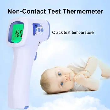 

Digital 3 Color Backlight Infrared Body Forehead Thermometer Temperature Meter Baby Adult Digital Thermometer Gun Non-contact