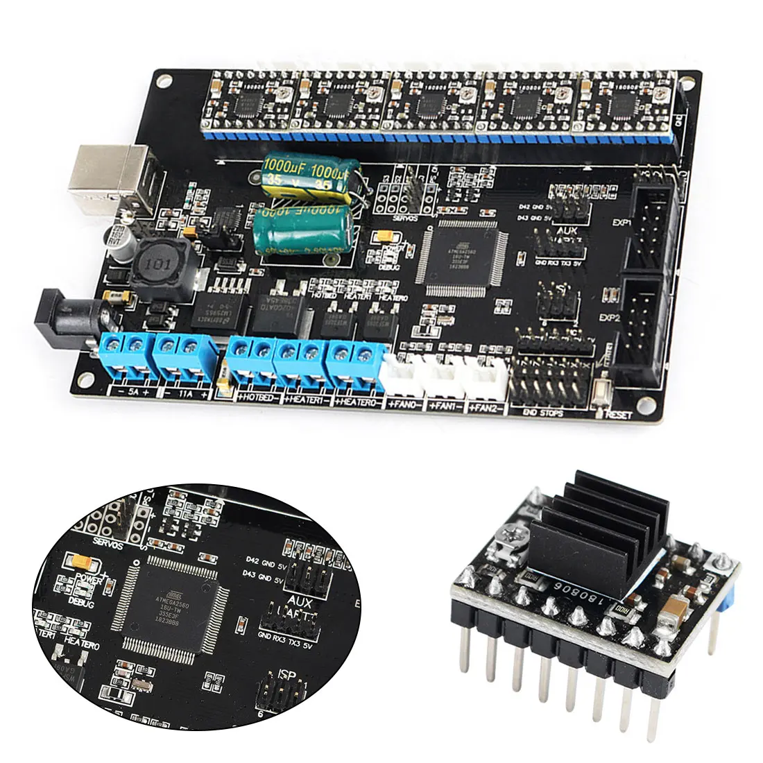 4 Layers PCB Controller Board Motherboard Compatible Mega 2560& RAMPS 1.4 for RepRap Main board