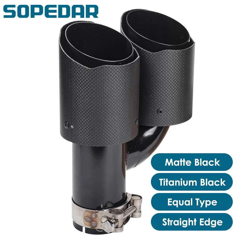 Silenciador De Cano De Escape Autom tico Universal Fibra De Carbono Modelo H Garganta 