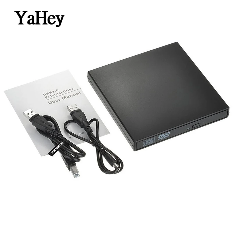 CD Burner YAHEY внешние комбинированные оптические приводы DVD/CD-плеер компьютер PC CD-RW записывающее устройство портативный для ноутбука Windows 7/8 - Цвет: CD Burner
