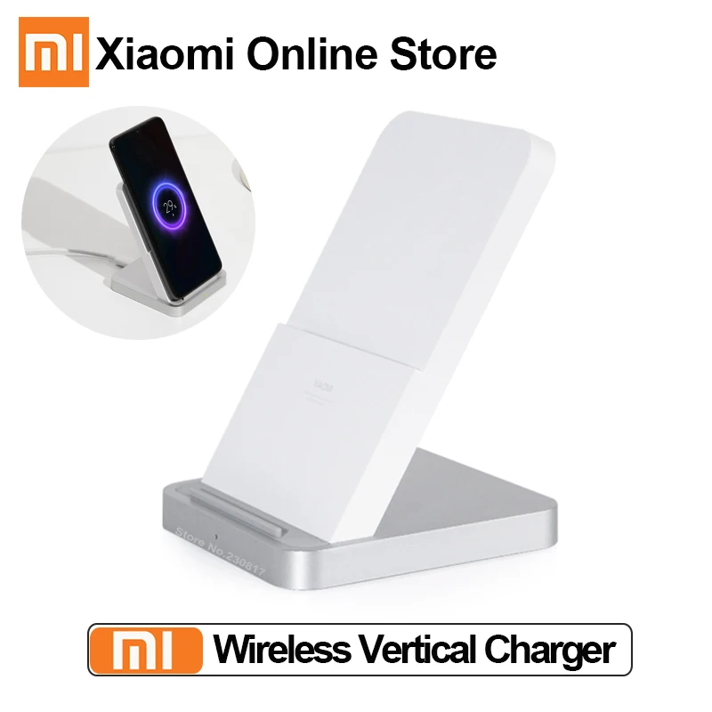 Оригинальное вертикальное Беспроводное зарядное устройство Xiaomi с воздушным