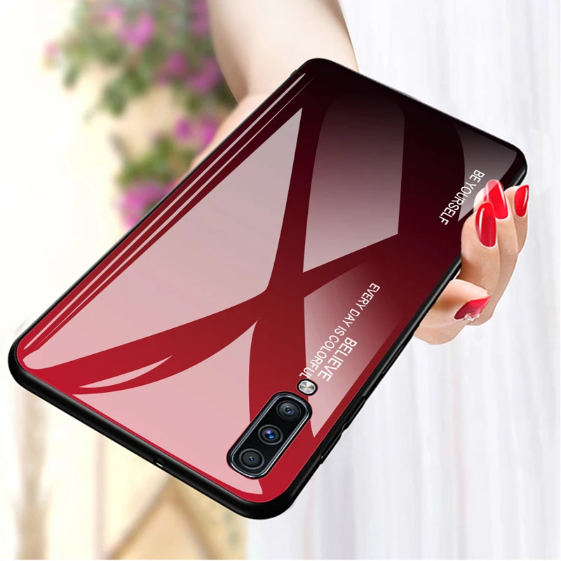Чехол из закаленного стекла для телефона samsung Galaxy A30 A50 A10 A20 A40 A60 A70 10 20 30 40 50 60 70
