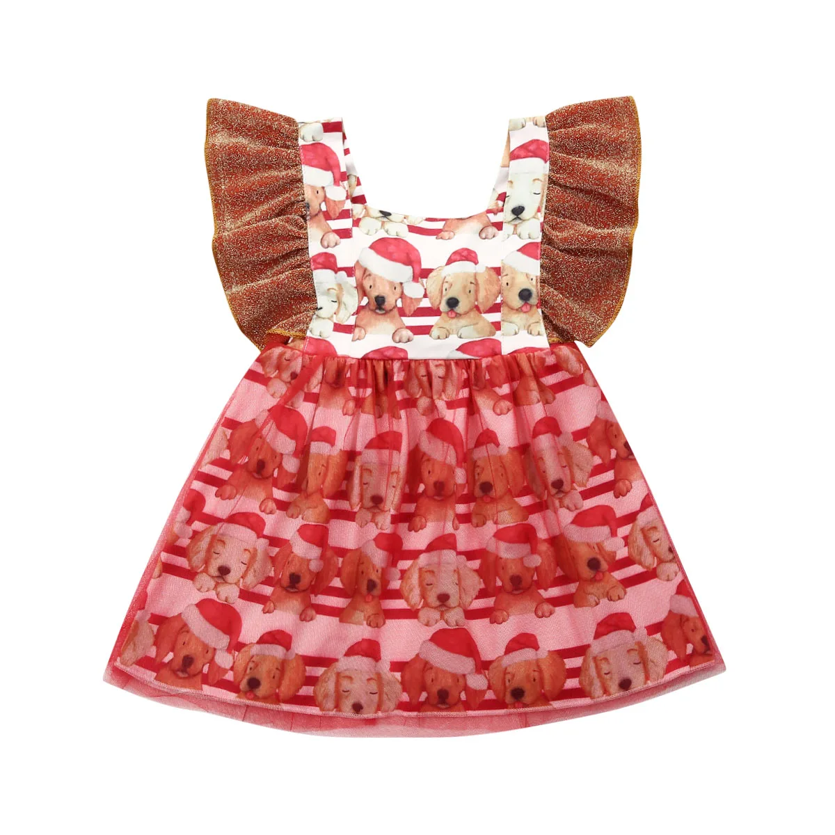 Dress Рождественский комбинезон/платье для маленьких девочек и мальчиков, одежда, комбинезон с принтом из мультфильма, комбинезон, наряд - Цвет: Dress