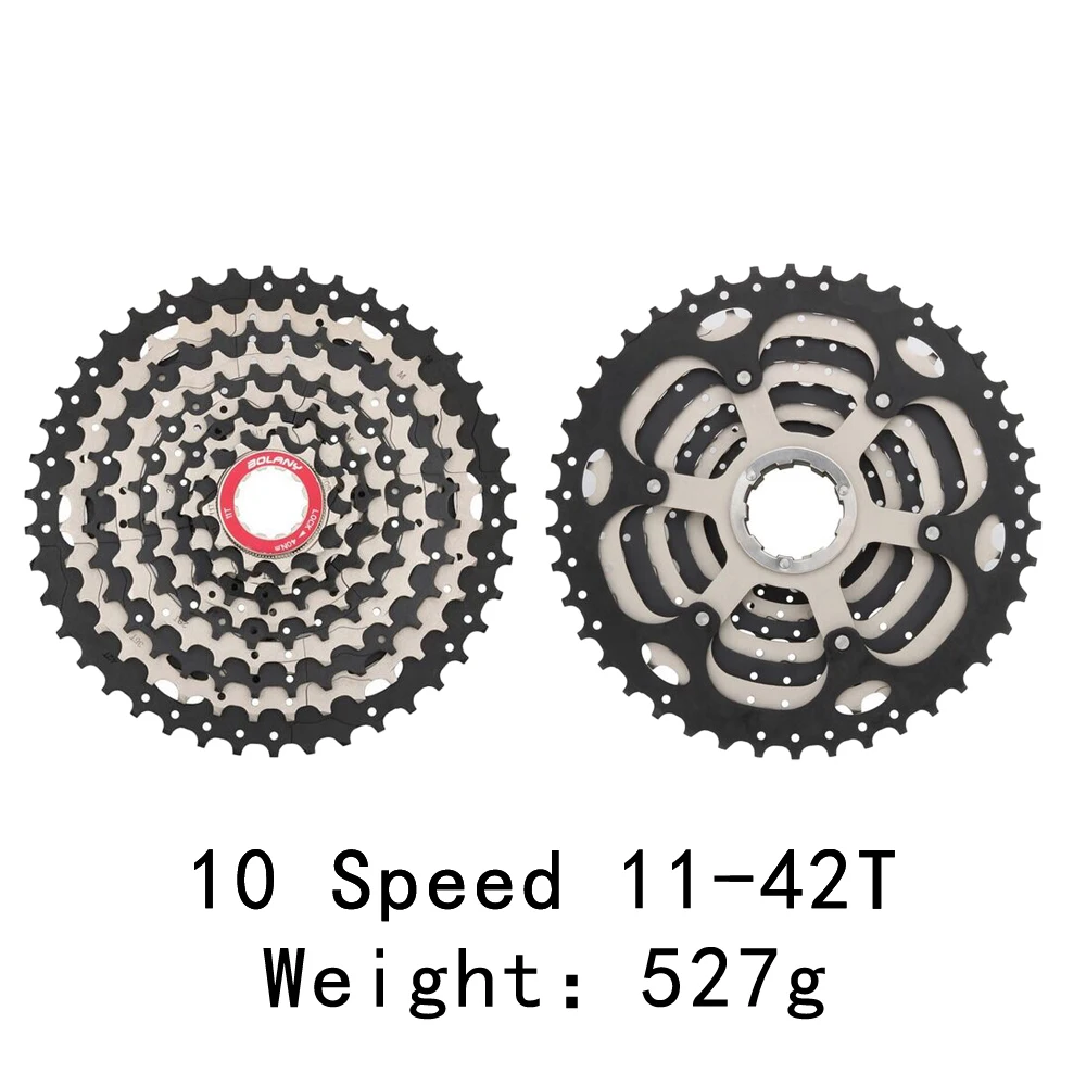 10S 42T 8, 9, 10, 11, Скорость 25 32 36 40 42 46 50 52 T Roadbike трещотка велосипедная кассета горный велосипед Звездочка Совместимость маховое колесо - Цвет: 10S 42T