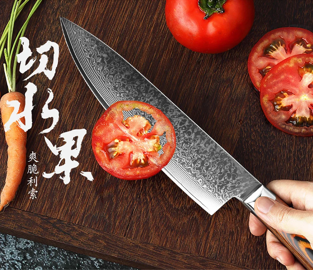 Кухонный нож шеф повара из дамасской стали XITUO VG10 японская слайсер для резки