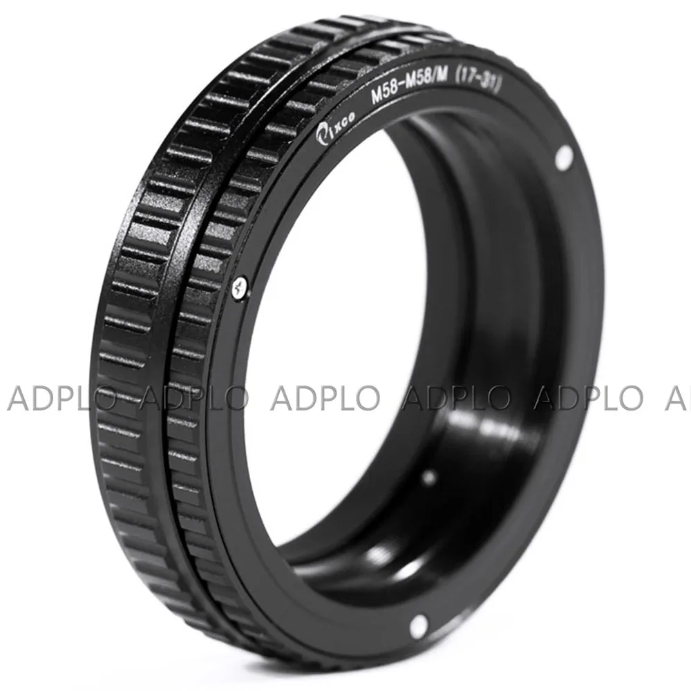 ADPLO M58 к M58 Крепление объектива Регулируемая фокусировка Helicoid объектив для макросъемки адаптер-17 мм до 31 мм