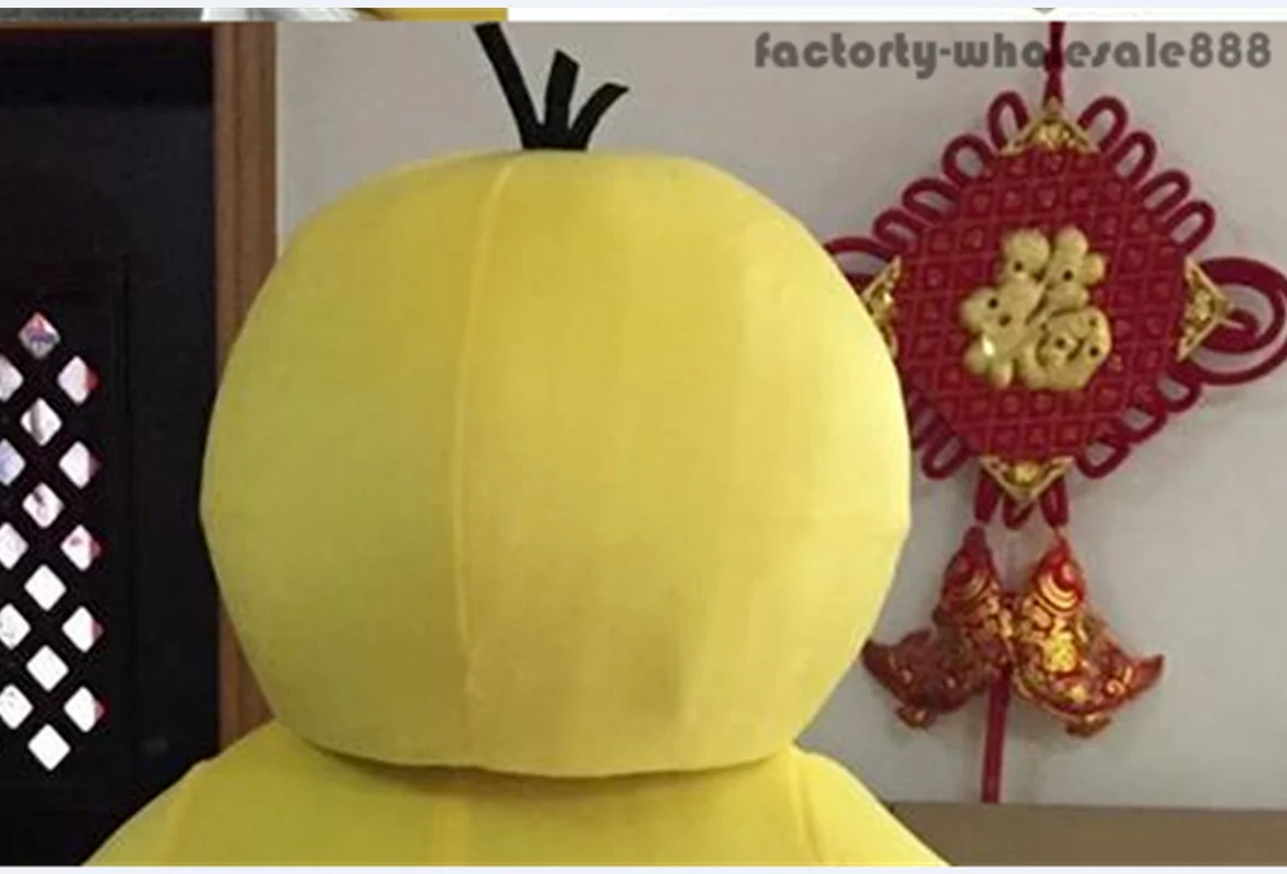 Yellow Duck Mascot Costume( Only Head) Cartoon Go Cartoon Cosplay Outfits Unisex Cosplay Hallowen Gift