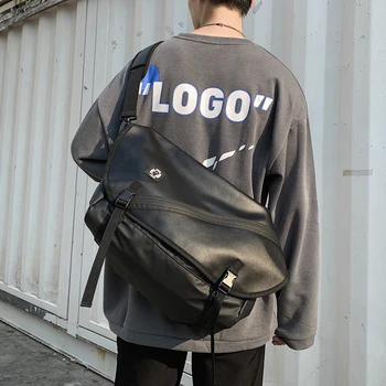 

Fashion Luxury Shoulder Bag Men's Casual Large-capacity Business Messenger Bag Horizontal Trendy Men's Bag Popular New 2020