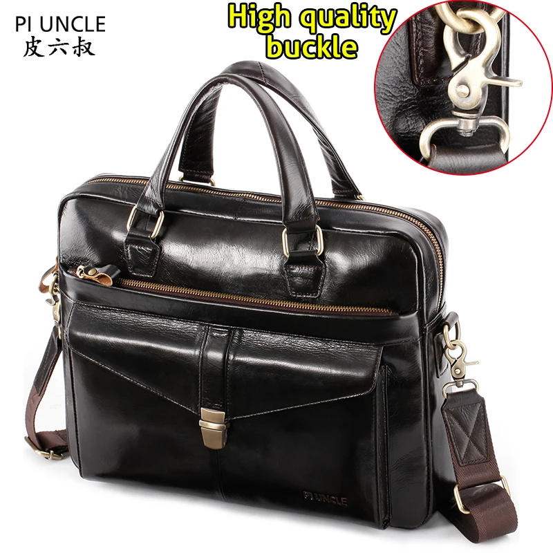 Men's Briefcase Luxury Leather Leather Bag Men Genuine Luxury