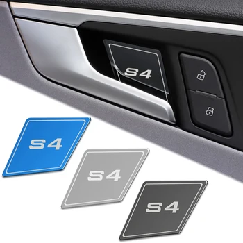 

Stainless Steel Car Inner Door Bowl Sticker Trim interior moulding Cover For Audi S4 2016-2019 Accessories