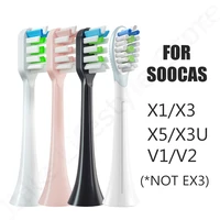 3-5 sztuk szczotka wymienna głowica do Soocas X3 Oclean X Mijia T100 T300 T500 elektryczna szczoteczka ultradźwiękowa Soocare dysze 3