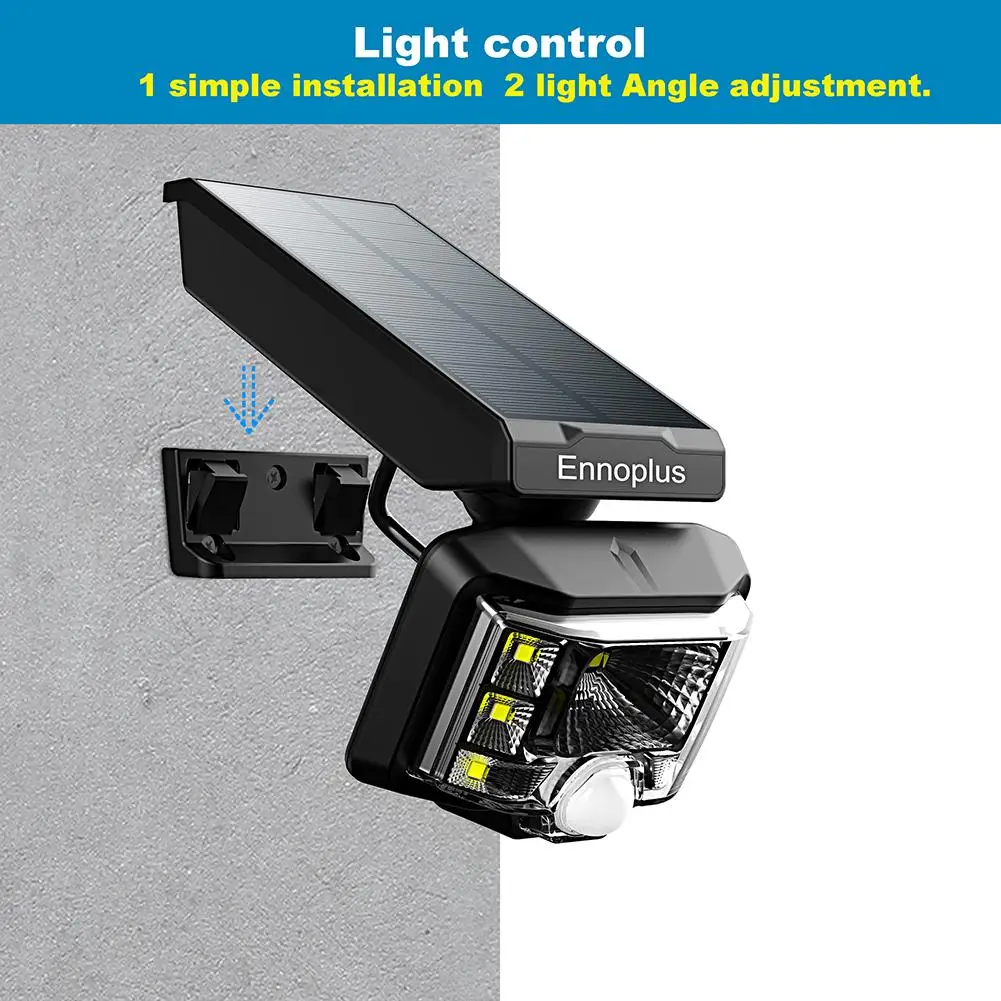 

Solar Powered LED Wall Lamp Smooth Appearance Superb Craftsmanship Motion Sensor Waterproof Outdoor Emergency Light