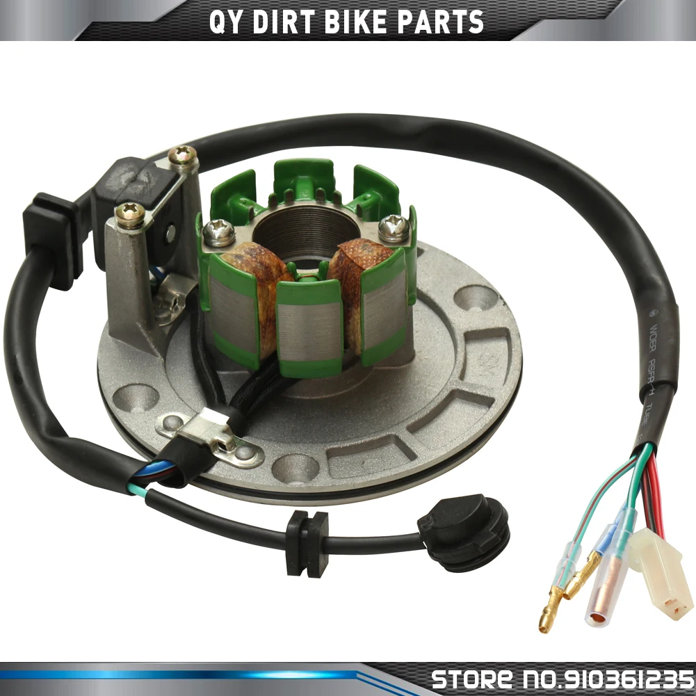 Magneto Stator 2 Pole Coil 4 Wire Flywheel Rotor Kit for ZongShen 150CC Xmotos Kaya Apollo Dirt Pit Bike Parts