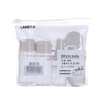 

8pcs Travel Bottle Set Transparent Refillable PVC Spray Container Lotion Portable Empty Cream Box Pipette For Cosmetic Non Toxic