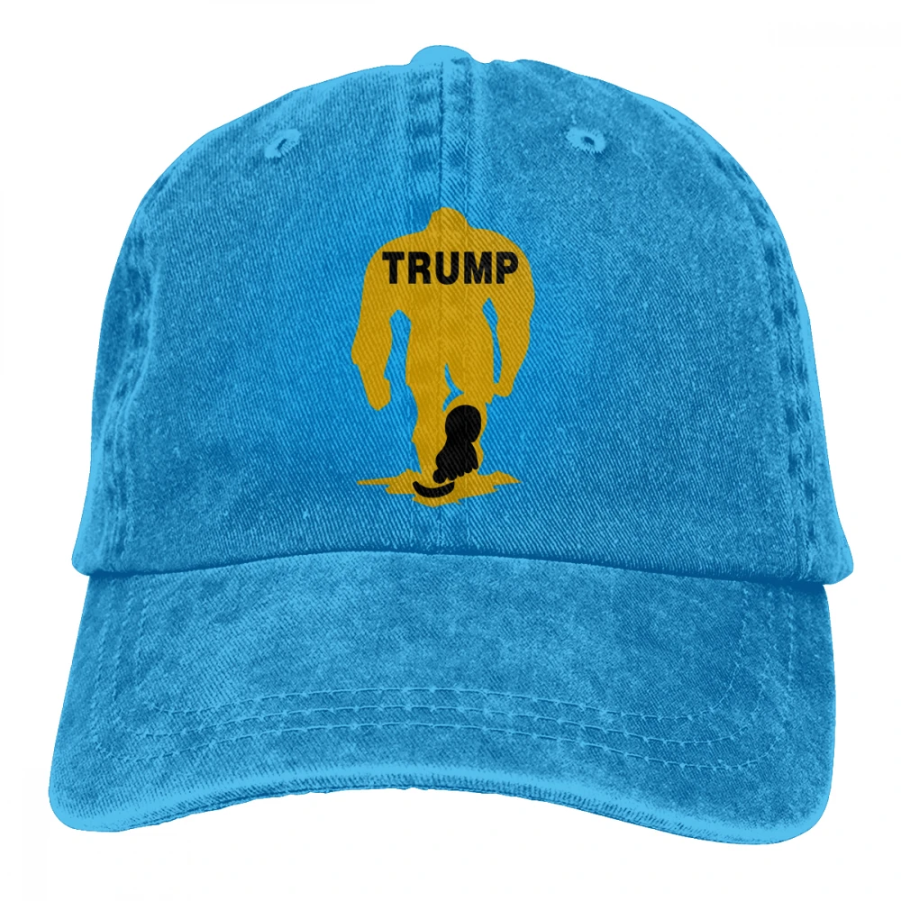Trump Sasquatch черная унисекс Мужские Женские джинсовые бейсболка с ремешком, Регулируемая Кепка для гольфа, папы