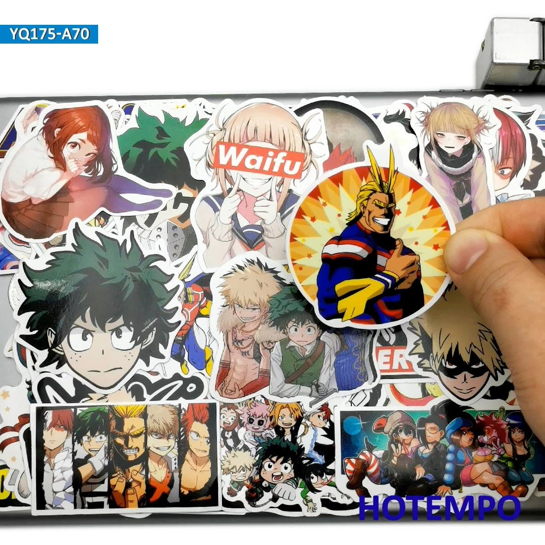 70pcs Anime My Hero Academia Funny Cartoon Laptop Phone Car Stickers Pack  for DIY Fridge Skateboard Bike Motorcycle Cool Sticker|Stickers| -  AliExpress