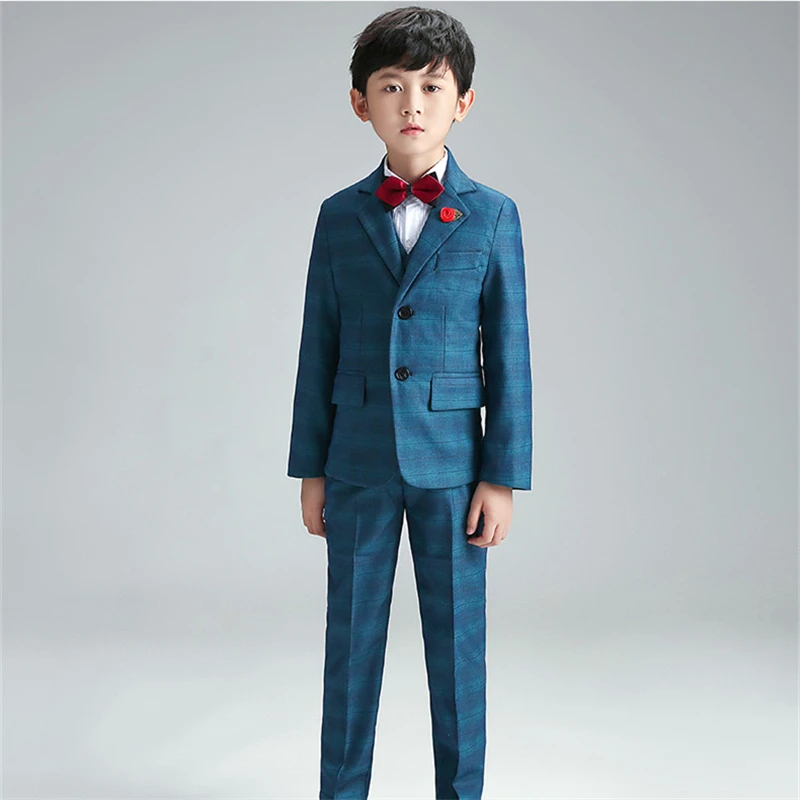 

Gentleman Kids Enfant Garcon Mariage Suit Prince Boys Wedding Suit Children Formal Blazer Vest pants Tuxedo Dress Clothing Set