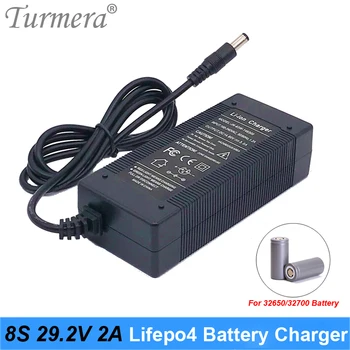 

Turmera 8S 29.2V 2A Lifepo4 Battery Charger Smart Charger For 18650 32650 32700 Lithium Iron Phosphate Battery Pack 25.6V 28.8V