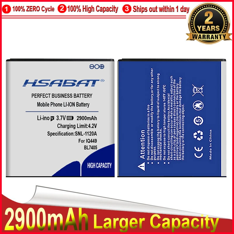 Аккумулятор HSABAT для Fly IQ449 Iq449 2900mAh BL7405|battery for|battery for flybatteries batteries |