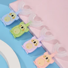 Children's Toothbrush U-shaped Child Toothbrush Soft Silicone Brush Kids Teeth Oral Care Cleaning Health