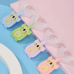 Children's Toothbrush U-shaped Child Toothbrush Soft Silicone Brush Kids Teeth Oral Care Cleaning Health