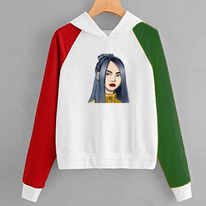 Billie Eilish, толстовка для мальчиков, куртка, пальто, комикс, мультфильм, американский рэпер, Billie Eilish, толстовка, для женщин, мужчин, хип-хоп, толстовки - Цвет: style 13