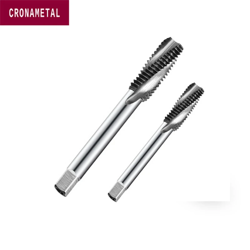 CRONAMETAL Solid Carbide Tap Spiral Seruling Keran M1 M2 M2.5 M3 M3.5 M4 M5 M6 M8 M10 M12 M14
