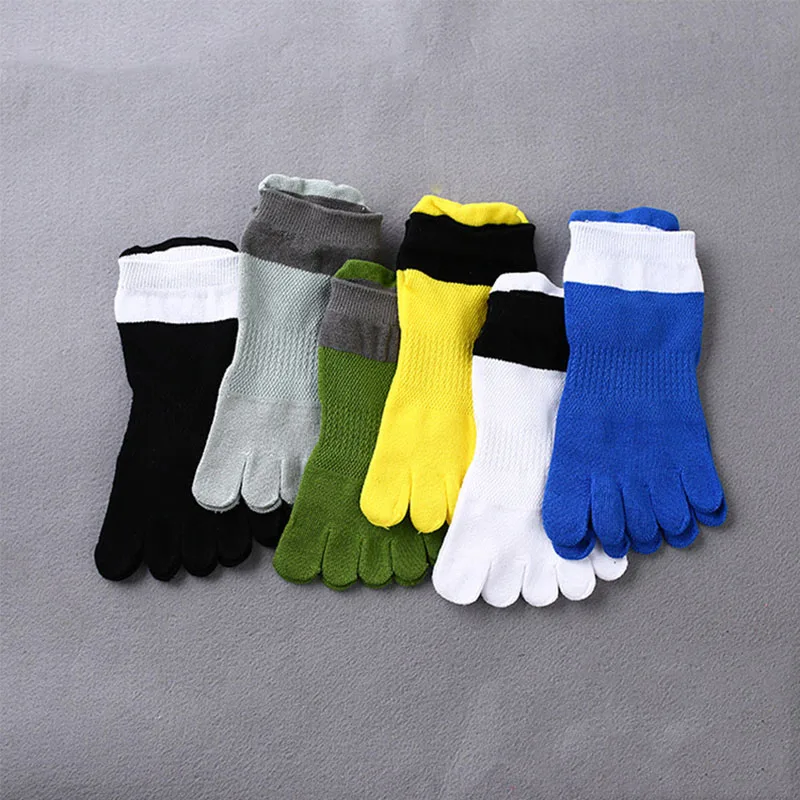 6 пар Сезон весна лето Тонкие дышащие носки Тапочки Хлопковые спортивные с пятью