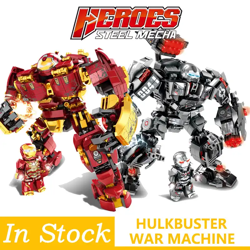 Marvel Iron Man Hulkbuster War Machine Building Blocks Super