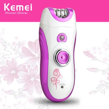 

Kemei Lady 6 in 1 Multifunctional Epilator Facial Cleaning Instrument Rechargeable Cordless Women Shaver Hair Remove KM-3066 EU