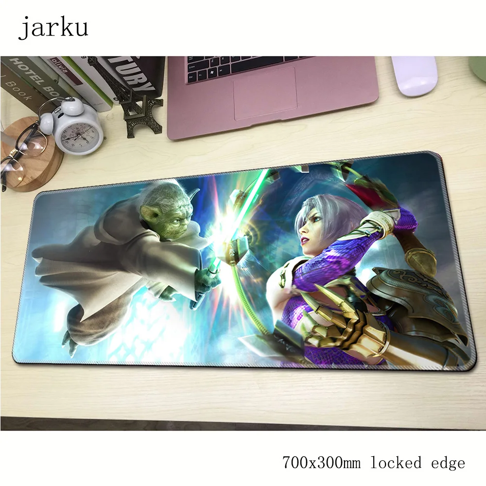 Soulcalibur Коврик Для Мыши Компьютерный геймерский коврик для мыши 700x300X2 мм толстый коврик для мыши гаджет аниме настольные коврики
