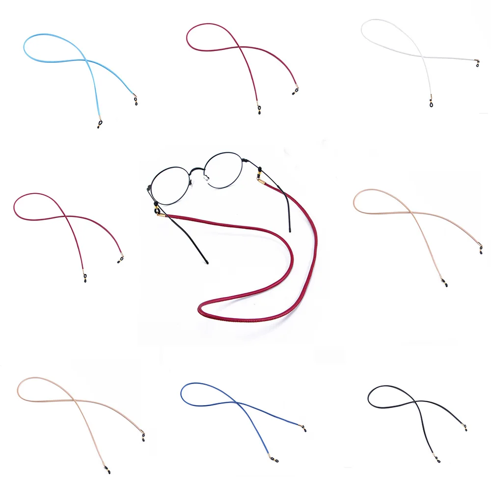 1 шт. шнурок для очков из искусственной кожи, толстая нескользящая веревка для очков, нескользящая цепочка для очков