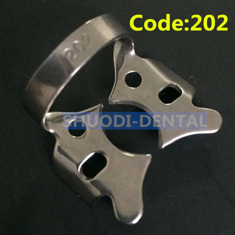 Стоматологический зажим для ухода за полостью рта резиновый держатель для плотины стоматологический резиновый зажим из нержавеющей стали для Отбеливания Зубов Стоматологический инструмент - Цвет: 1 piece Code 202