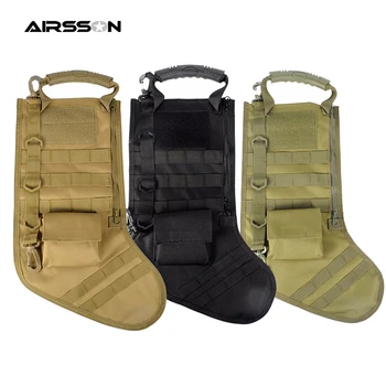 

Tactical Molle Pouch Christmas Stocking Bag Military Combat Dump Drop Pouch Hanging Strap Outdoor Airsoft Hunting Accessory Bags