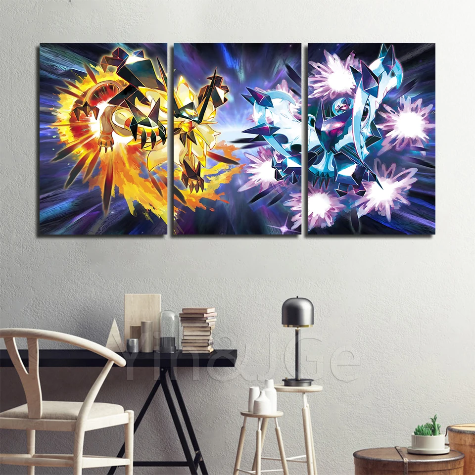 

Canvas HD Prints Pokemon Poster Abstract Animation Paintings For Living Room Wall Art Modular Picture Framework Home Decoration